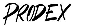 Prodex шрифт