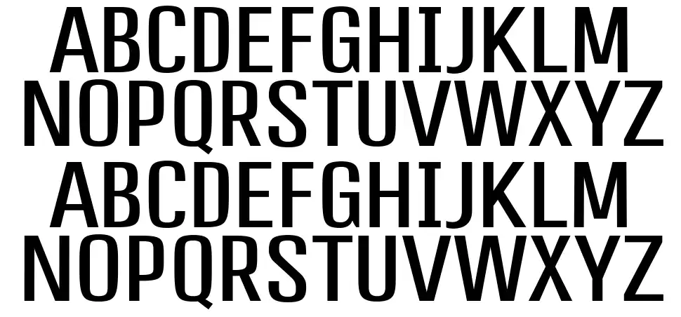 Profession font specimens