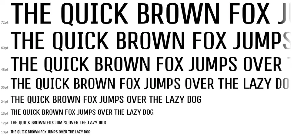 Professionfont waterfall
