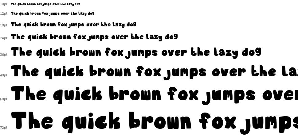 Proffalice Funny font Waterfall