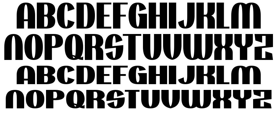 Projectionist font specimens