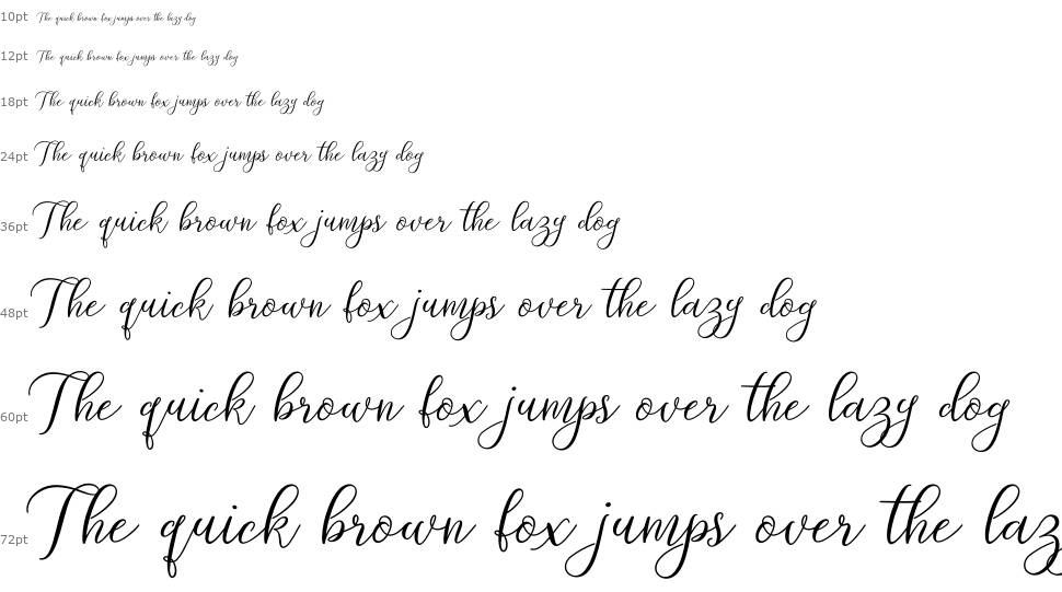 Prologue Script Lite font Waterfall