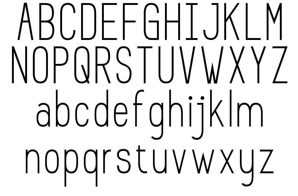 Prosciutto Sansish font Örnekler