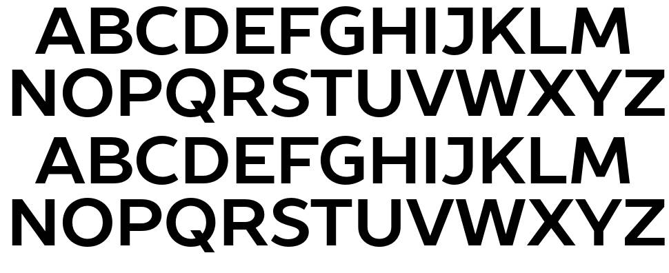 Prosto Sans font specimens