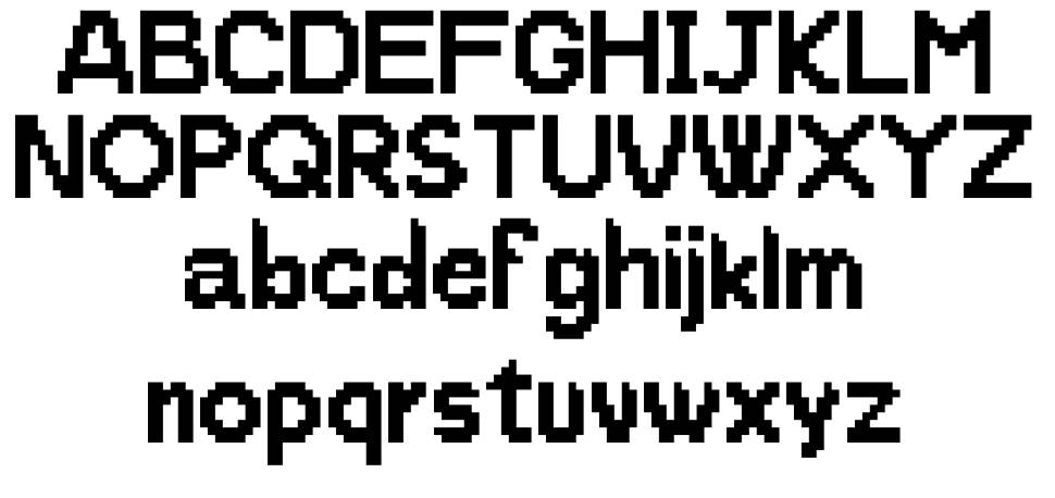 ProtoPixel1 font Örnekler