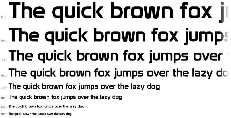 Prototype font Waterfall