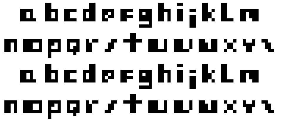 Protovision font specimens