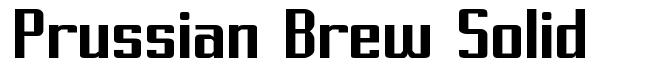 Prussian Brew Solid 字形