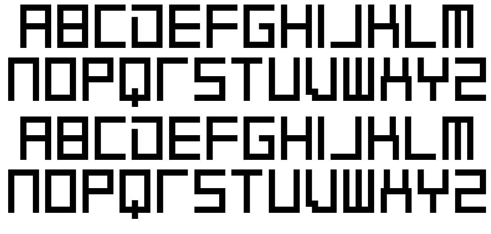 Psilent font Örnekler