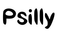 Psilly font