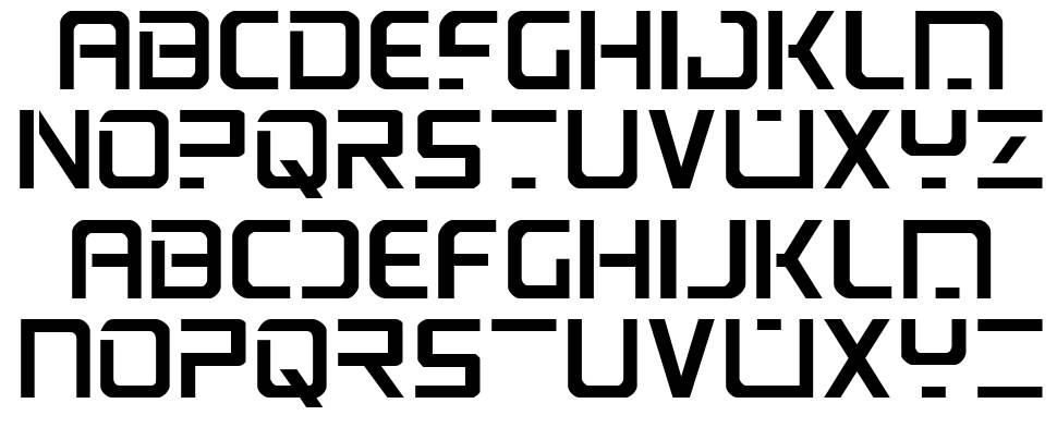 PsYonic VII font Örnekler