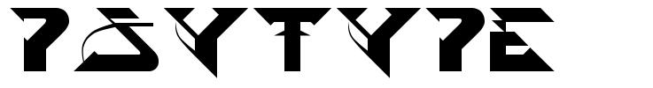 PsyType шрифт