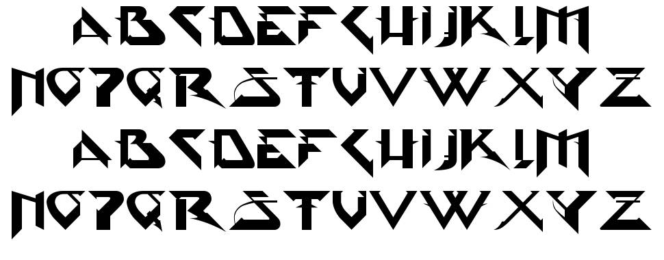 PsyType font specimens