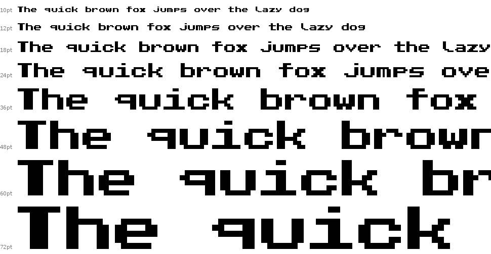 Public Pixel font Şelale