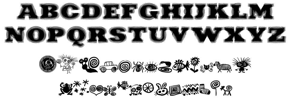 Puchakhon Hypnosis font Örnekler