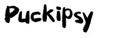 Puckipsy font