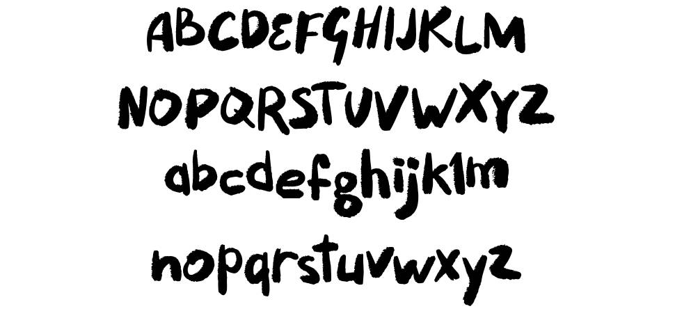 Puckipsy font specimens