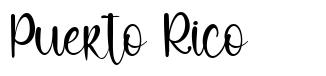 Puerto Rico 字形