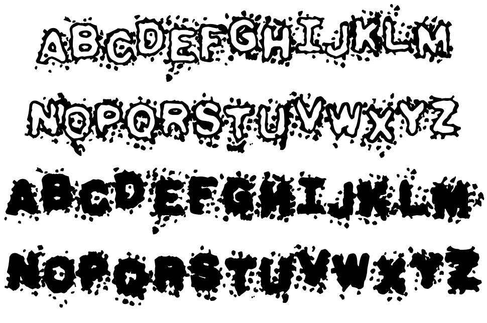 Pulpatone písmo Exempláře