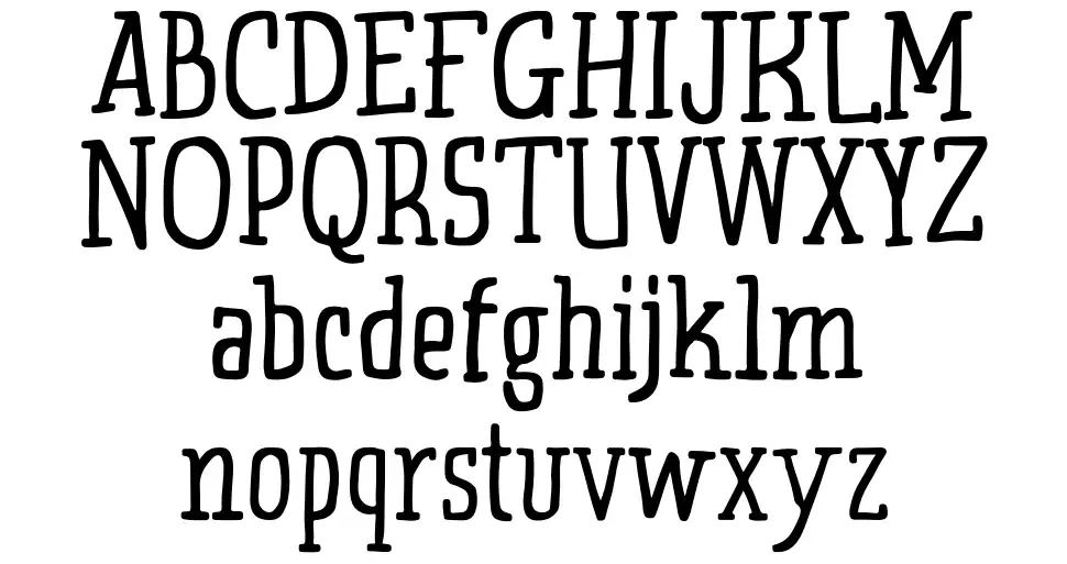 Pumpqeen font specimens