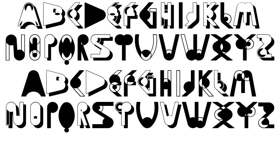 Pumza font Örnekler