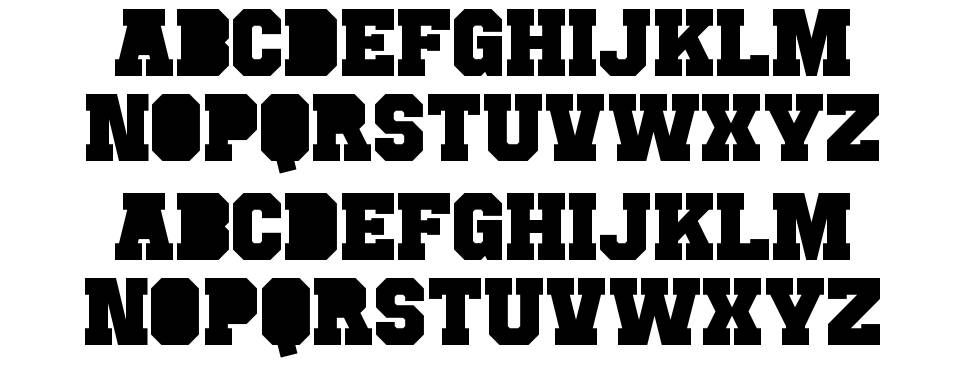 Punchline Filled font specimens