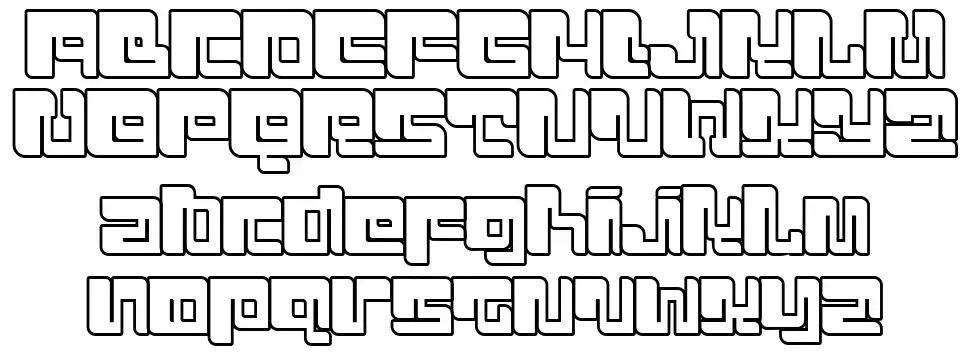 Punk Cyber schriftart vorschau