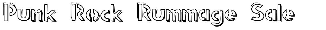 Punk Rock Rummage Sale fonte