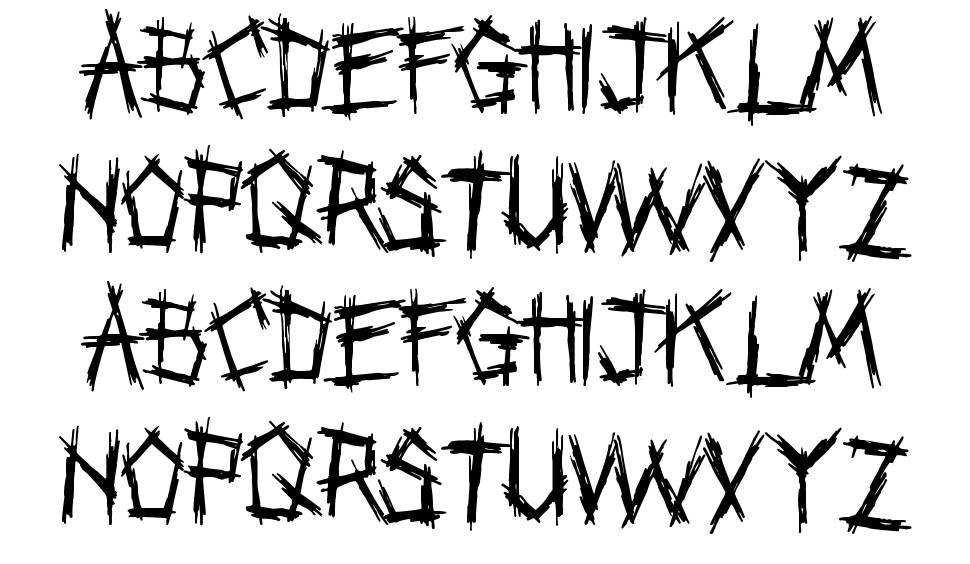 Punkband font specimens