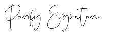 Purify Signature fonte