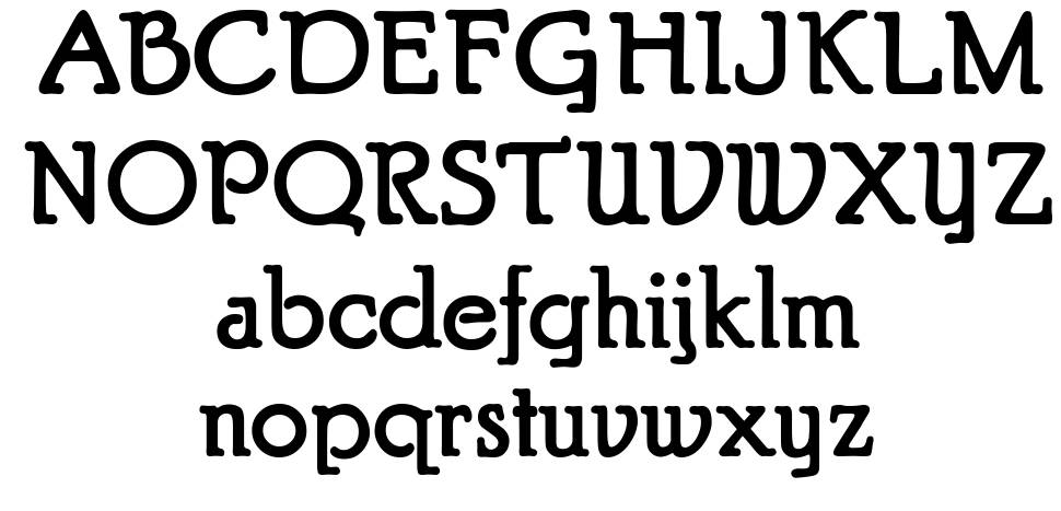 Puritan 字形 标本