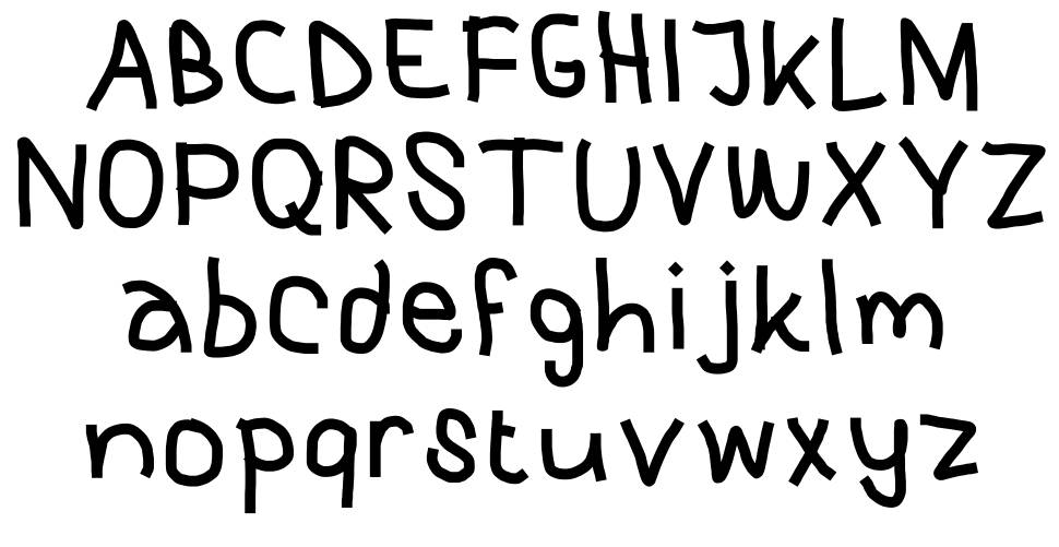 Purky Handwriting font specimens