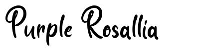 Purple Rosallia font