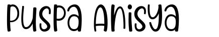 Puspa Anisya font