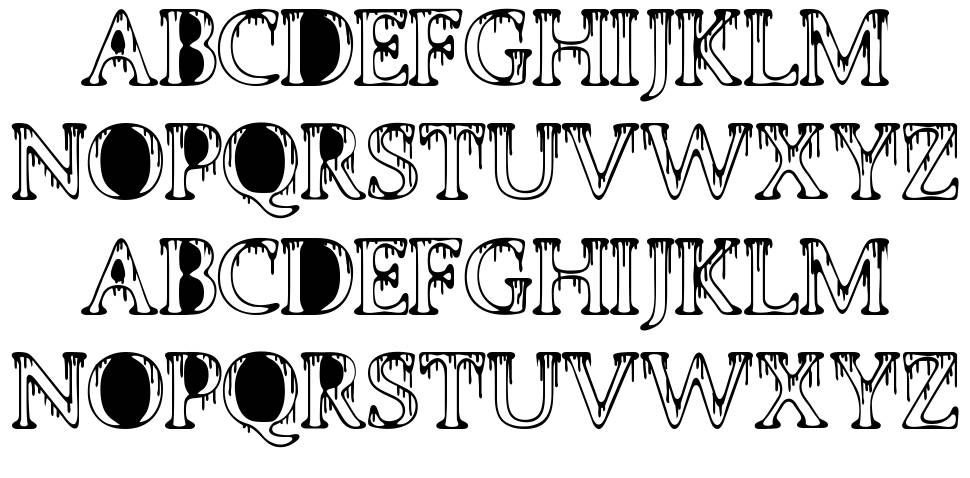 Puttana Antique フォント 標本
