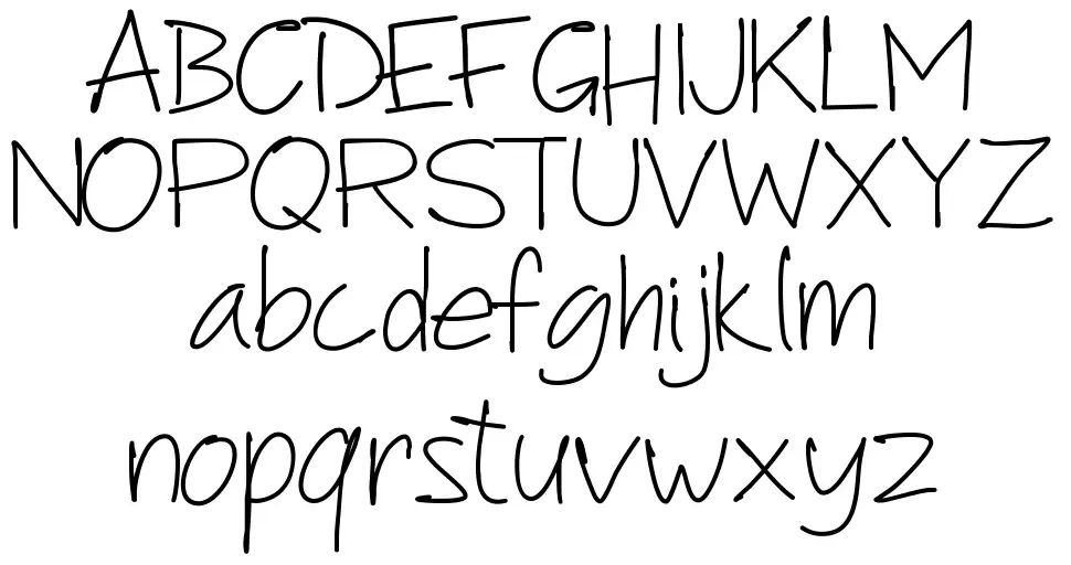 PW Another Scriptfont specimens