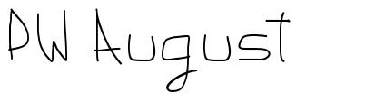 PW August font