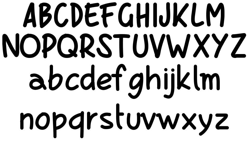PW Bold Script font specimens