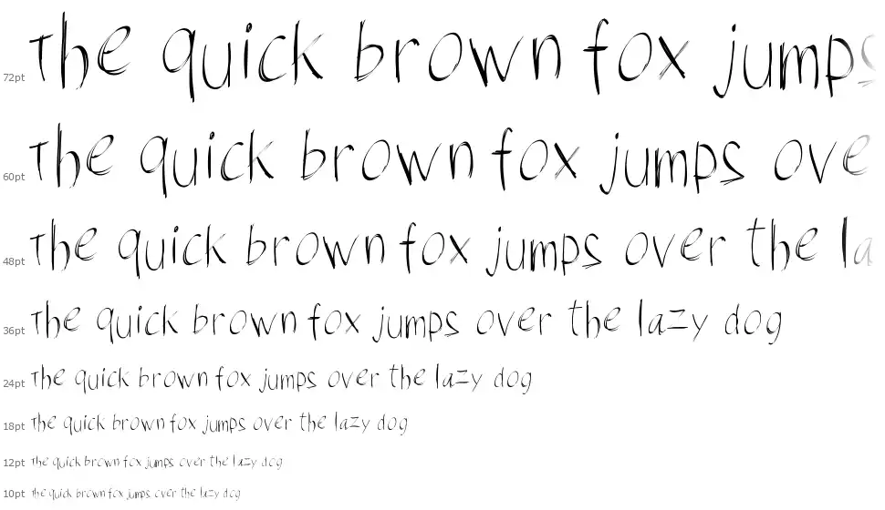 PW Brush Scriptfont waterfall