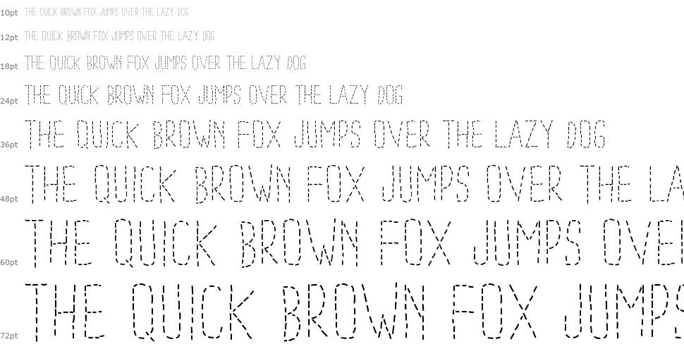 PW Dotted Font font Waterfall