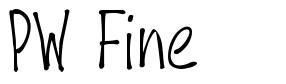PW Fine шрифт