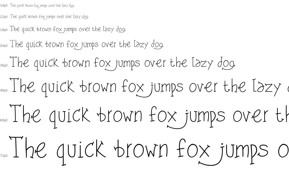 PW Shes Amazing font Waterfall
