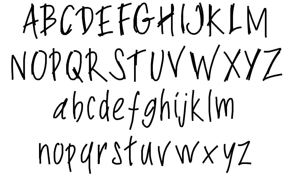 PW Slimy fonts písmo Exempláře