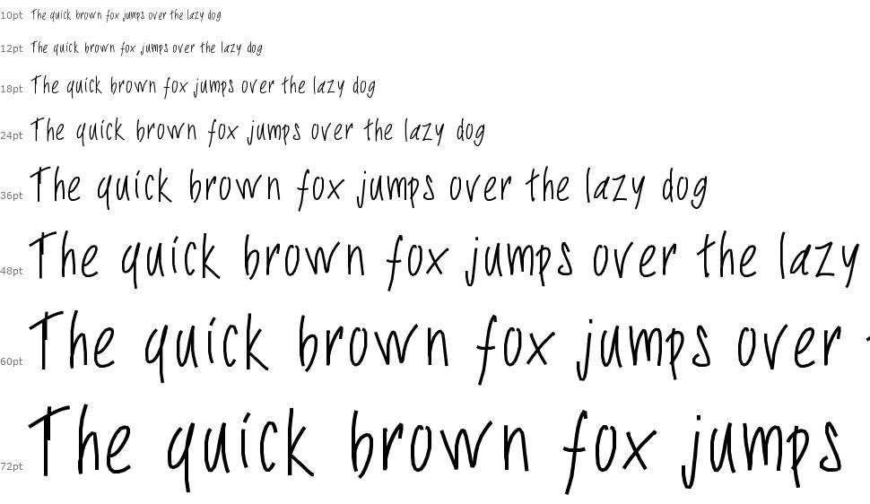 PW Slimy fonts font Waterfall