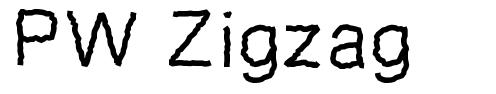 PW Zigzag шрифт