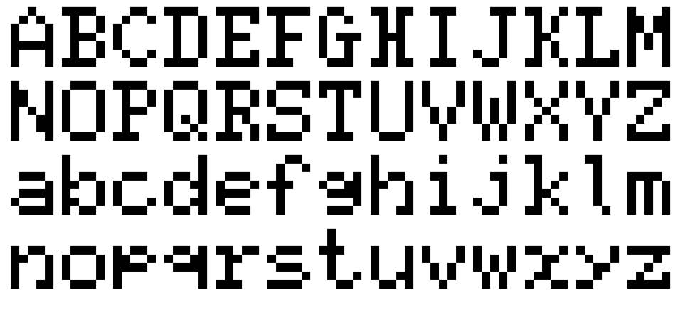 Pxl35DX フォント 標本