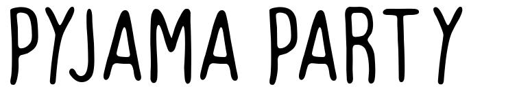 Pyjama Party 字形