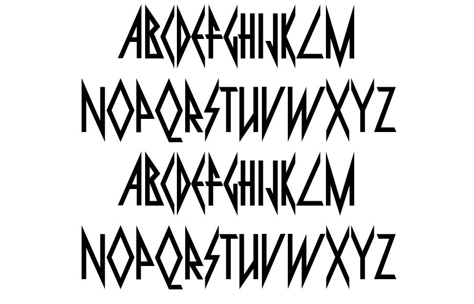 Pyrite font Örnekler