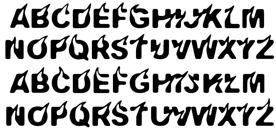 Pyromaani 字形 标本