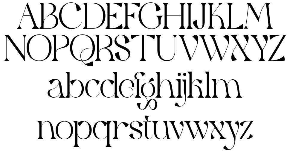 Qaitan Serif carattere I campioni